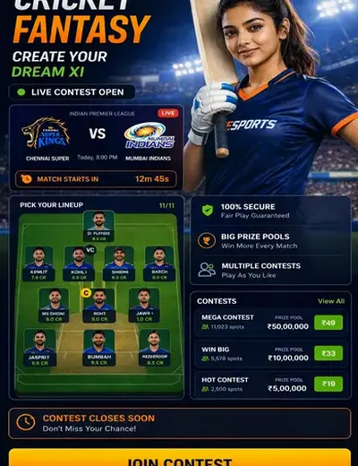Reddyannabet (reddy anna bet) fantasy cricket & matchday visual 3